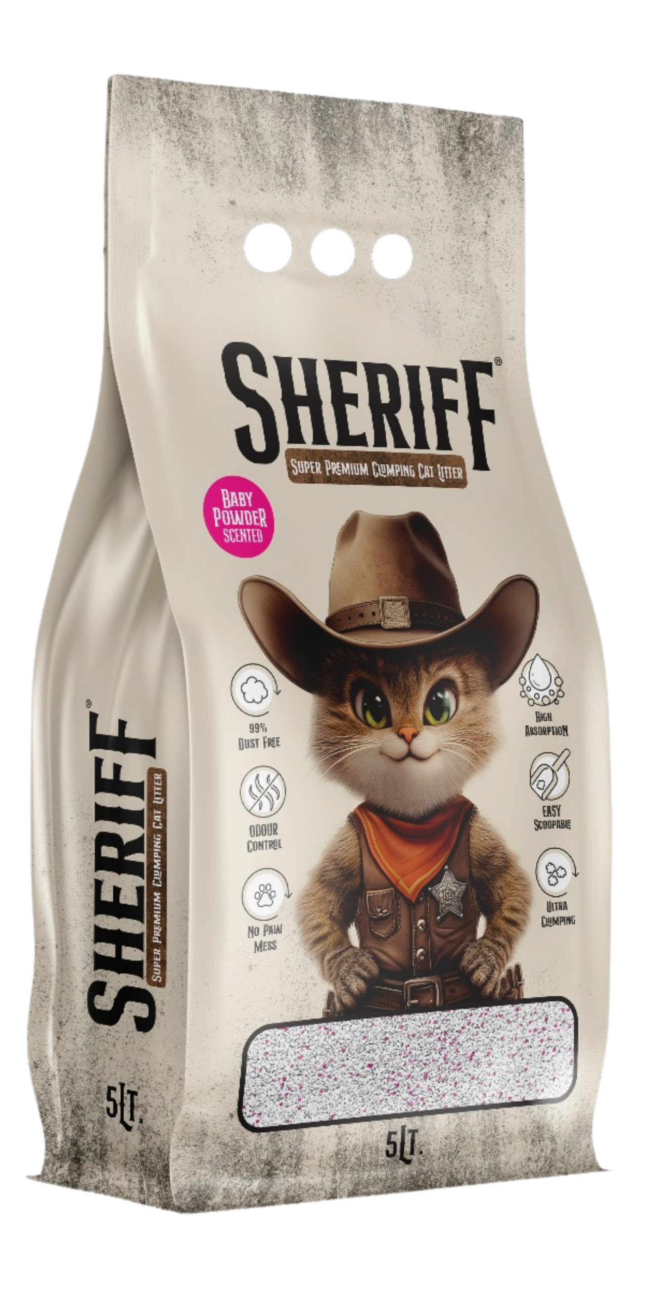 Sheriff Baby Powder Scented 5L