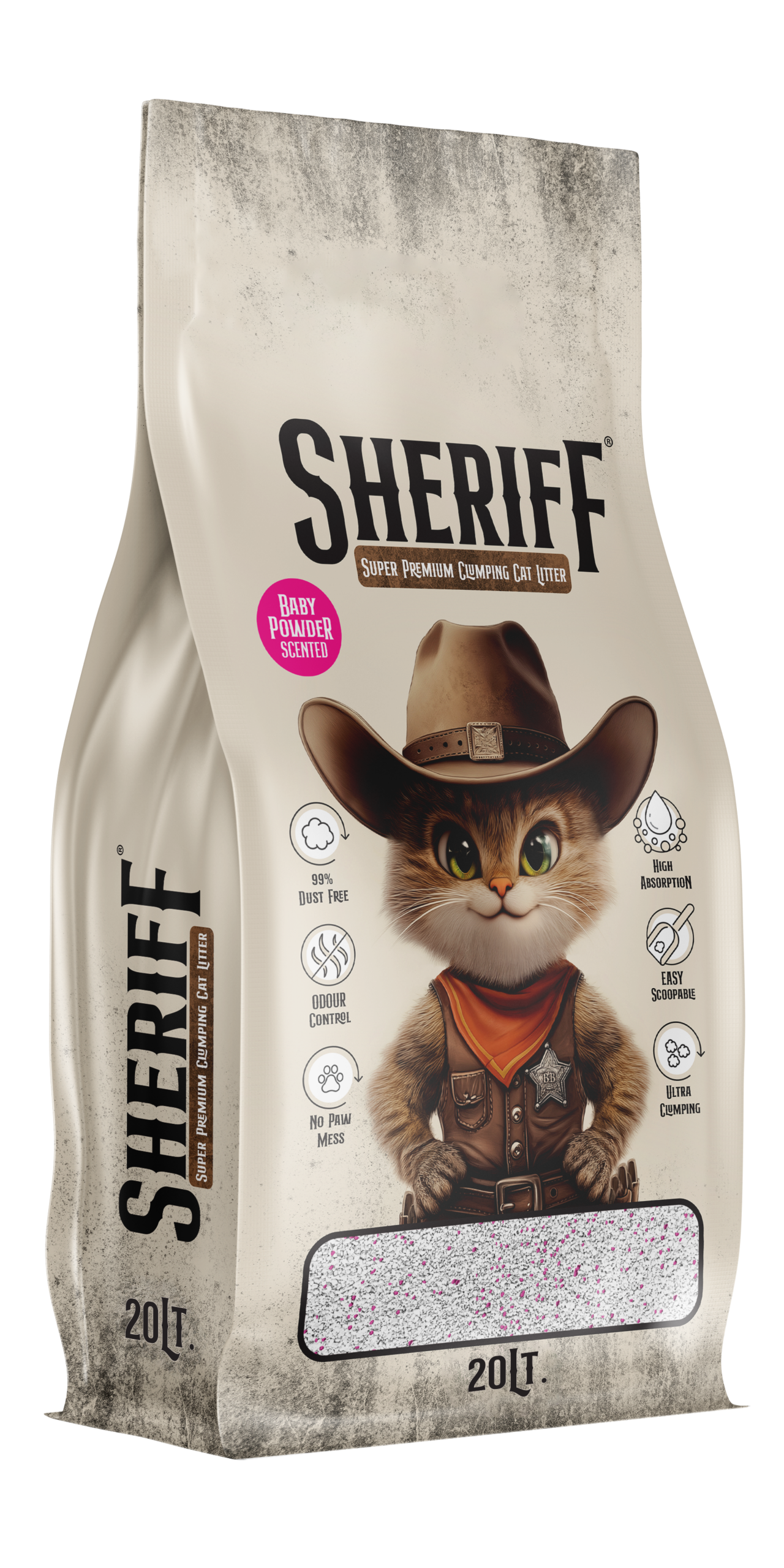 Sheriff Baby Powder Scented 20L